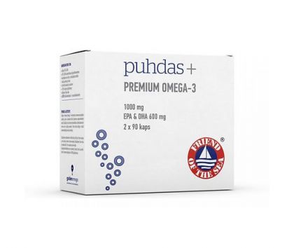 Puhdas+ Premium Omega-3, 180 kaps.